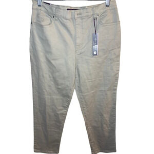 Gloria Vanderbilt Beige/Tan Size 14 (Amanda) slimming tailored Leg 5-Pocket